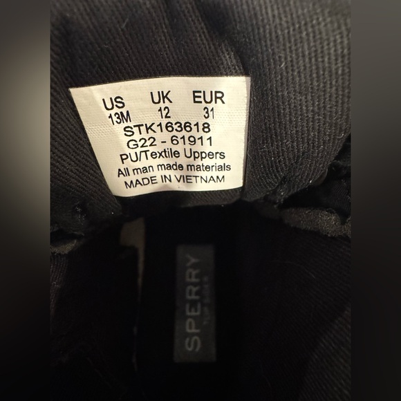 Brand New Never Used Sperry Kids Saltwater Nylon Quilted boot size 13 - Picture 5 of 5